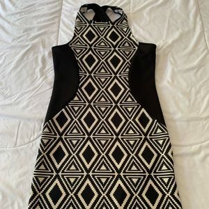 Geometric Print Bodycon Mini Dress